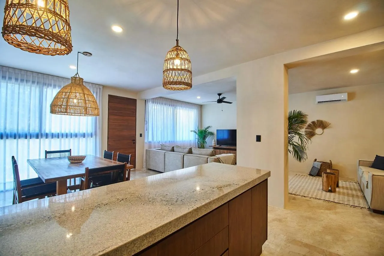 Fancy Tropical Apartment Cozy Private Balcony With Plunge Pool Premium Location In Tulum