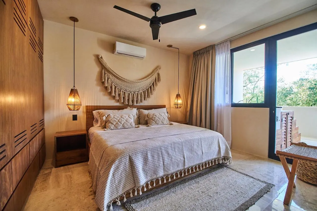 Fancy Tropical Apartment Cozy Private Balcony With Plunge Pool Premium Location In Tulum